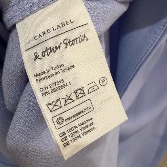 & Other Stories Stockholm Atelier Blazer Wrap Shirt dress Women’s 4 - Picture 4 of 6